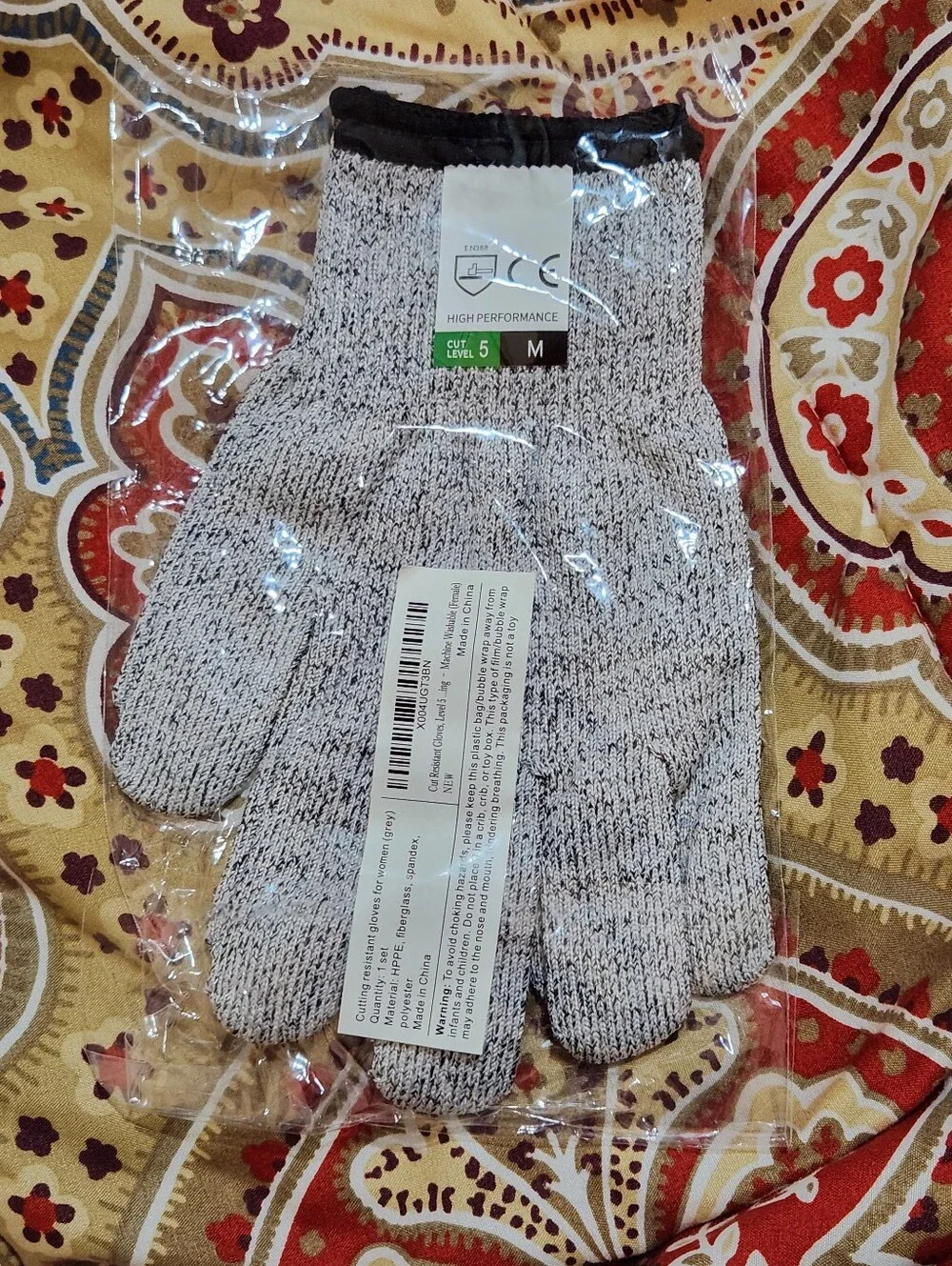 High Performance Cut-Resistant Gloves in Heather Gray